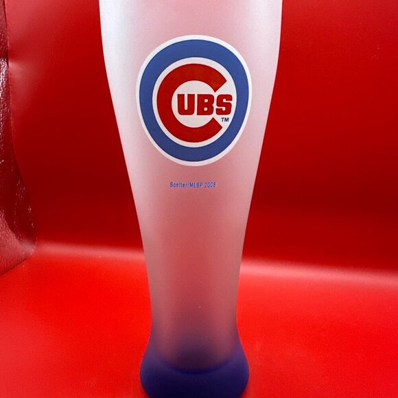 CHICAGO CUBS AUTHENTIC FROSTED PINT GLASS, BOELTER/MLBP 2008 - Picture 2 of 6